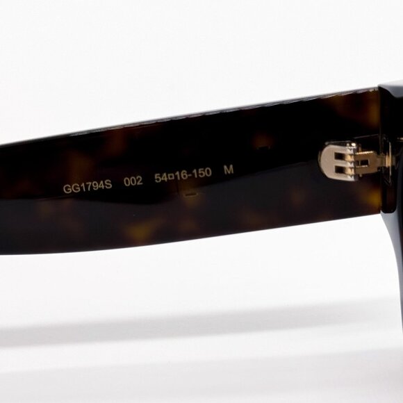 NEW GUCCI GG1794S 002 UNISEX HAVANA BROWN SUNGLASSES GUCCI - Picture 9 of 11